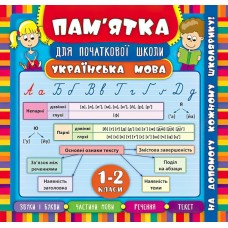 Українська мова 1-2 класи. Довідник школяра
