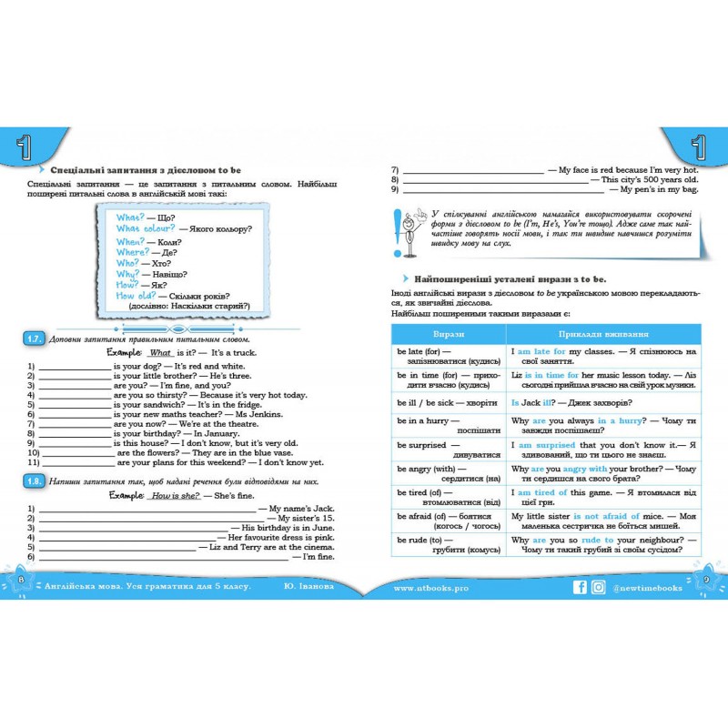 Правильна англійська. Вся граматика. 5 клас Нью Тайм Ю. Іванова