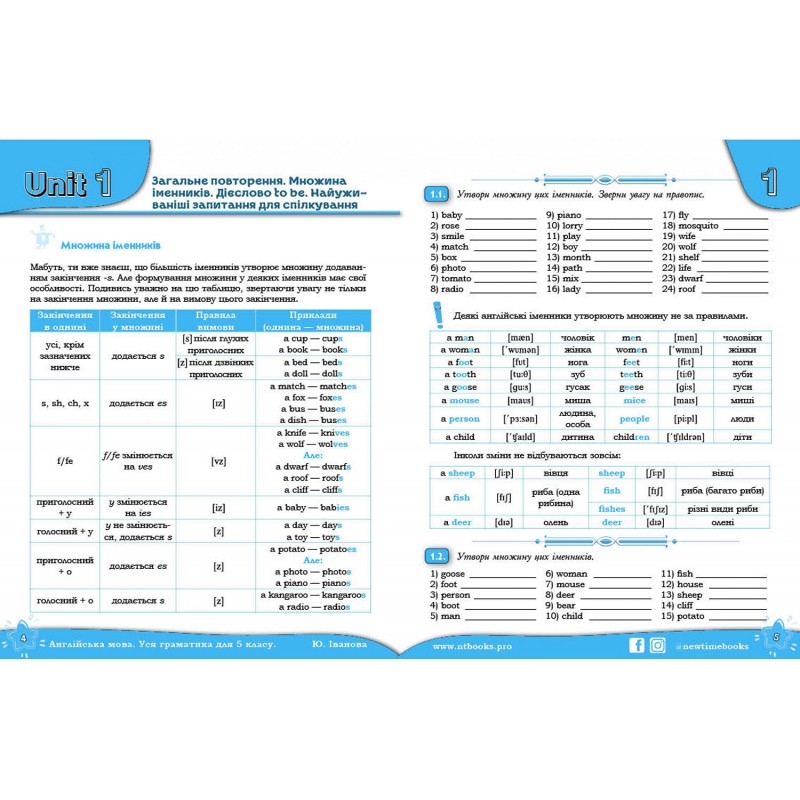 Правильна англійська. Вся граматика. 5 клас Нью Тайм Ю. Іванова
