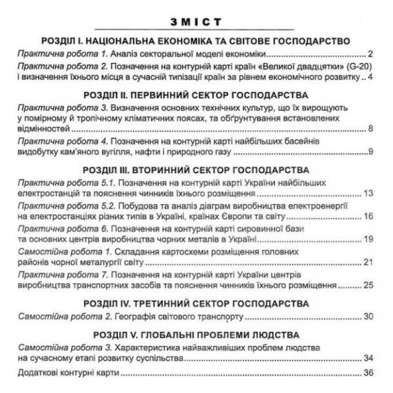 Практикум з курсу Україна і світове господарство 9 клас Абетка із зошитом для самостійних робіт Кобернік, Коваленко