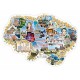 Плакат Карта України з визначними місцями та постатями Ранок 670 х 470 мм