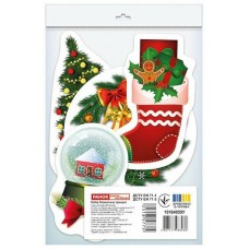 Набір фігурних прикрас з глітером "Новорічні прикраси" Ранок