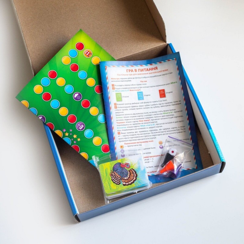 Настільна гра Гра в питання. Англійська мова Ранок. Наочні посібники